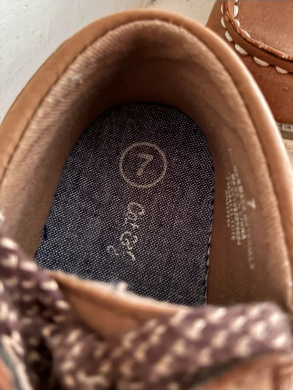 Ariat Boys Brown Moccasin Boat Shoes